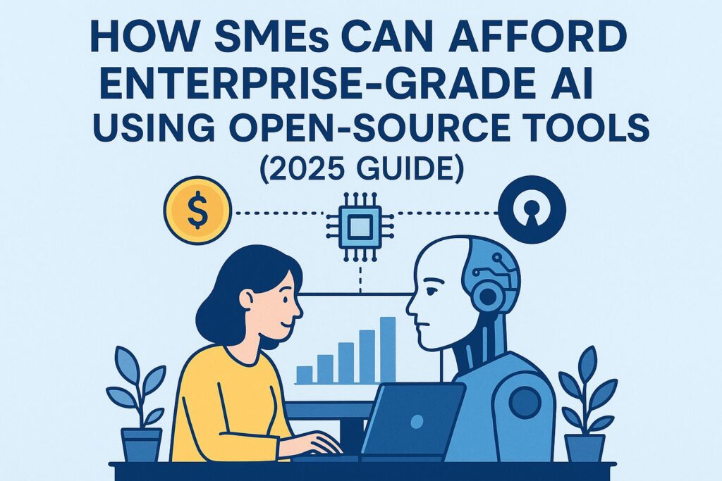 What AI Can SMEs Build Easily Using Open Source? 1. AI Customer Support Chatbot (with RAG) Answers FAQs Reduces support workload Works with your policy docs, product guides Tools: Llama 3 + ChromaDB + LangChain 2. Internal AI Knowledge Base Search across company documents instantly. Tools: LlamaIndex + FAISS + Llama 3 3. Sales & Marketing Automation AI Lead scoring Email generation Market research Proposal writing Tools: Mixtral + LangGraph Agents 4. AI Agents for Repetitive Work AI that takes actions, not just answers: Filling CRM entries Generating reports Scraping data Monitoring tasks Tools: CrewAI, AutoGen, LangGraph 5. AI-Powered Analytics (Near Zero Cost) Demand forecasting Churn prediction Sales trend analysis Tools: Python + Prophet + Scikit-learn 💡 How SMEs Can Start With AI (Simple 4-Step Plan) Step 1: Identify High-Impact Use Cases Which tasks consume manual effort? Support Sales Operations Marketing Documentation Pick one with daily impact. Step 2: Start With Open-Source Tools Recommended starter kit: Task Open-Source Tools Cost Chatbot Llama 3 + ChromaDB Free RAG Search LlamaIndex + FAISS Free AI Agents LangGraph / CrewAI Free Analytics Python + scikit-learn Free Step 3: Deploy on Local or Low-Cost Cloud Use Ollama or a cheap cloud VM. Cost: ₹500–₹2000/month (or $8–$25). Step 4: Expand With Fine-Tuning Once your system works: Fine-tune with company data Improve accuracy Build custom workflows 📌 Why Open-Source AI Is Perfect for SMEs in 2025 ✔ No licensing fees ✔ Full control over data ✔ Customization flexibility ✔ Enterprise-grade outputs ✔ Works with small teams ✔ Avoids vendor lock-in ✔ Can run on affordable hardware Open-source AI levels the playing field — now SMEs can compete with enterprise capabilities without enterprise costs. 🔚 Conclusion AI is no longer a luxury. With open-source tools, SMEs can build: powerful chatbots internal AI search engines automated workflows predictive analytics AI agents …all at a fraction of the cost big companies spend. 2025 is the year when AI becomes accessible to everyone — especially SMEs.
