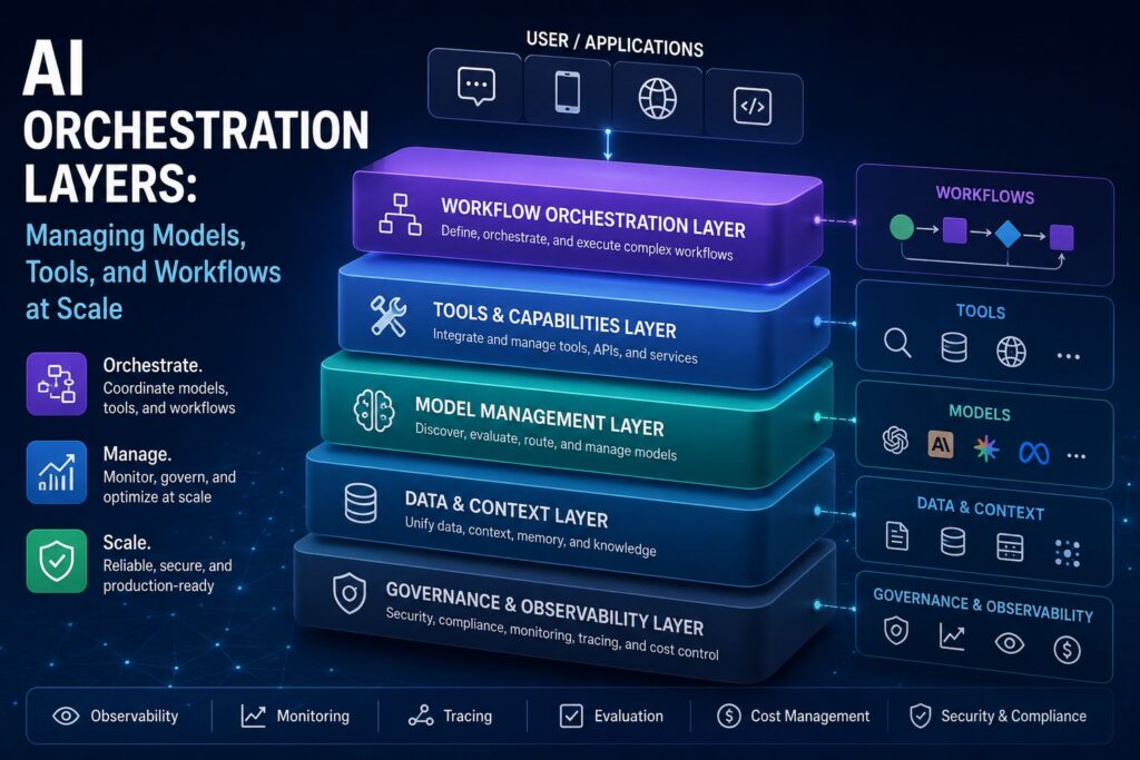 AI Orchestration Layers: Managing Models, Tools, and Workflows at Scale
